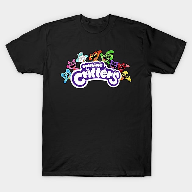 Smiling Critters T-Shirt by GushikenART